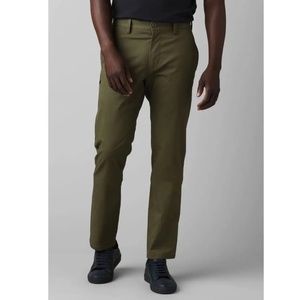 Men's prAna Westover Pant, Olive Green, 38x34 Slim Fit, tapered leg - BRAND NEW